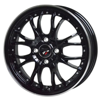 HOT STUFF(ホットスタッフ) Precious プレシャス HM3 メタリックブラック&リムポリッシュ 14インチ PCD100.0 4穴