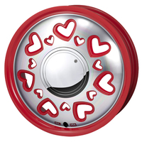 JAPAN三陽(ジャパン) K-Quty ケー・キューティ K-Quty レッド/ポリッシュ 15インチ PCD100.0 4穴