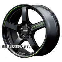 MID(マルカ) MID RACING セミグロスブラック 15インチ PCD100.0 4穴