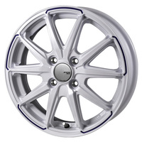 JAPAN三陽(ジャパン) MONZAJAPAN JP-STYLE モンツァジャパン ジェイピースタイル R55 グロスホワイト/ブルーティント 14インチ PCD100.0 4穴