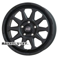 HOT STUFF(ホットスタッフ) MAD CROSS マッドクロス RANGER(レンジャー) マットブラック 12インチ PCD100.0 4穴