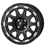 JAPAN三陽(ジャパン) MONZAJAPAN HI-BLOCK モンツァジャパン ハイブロック REGULES(レグルス) サテンブラック/リムポリッシュ 16インチ PCD100.0 4穴