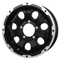 BADX(バドックス) ROCK KELLY ロックケリー マットブラック/リップポリッシュ 16インチ PCD139.7 5穴