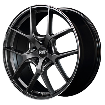 MID(マルカ) MID EXCLUSIVE セミグロスガンメタ+リムエッジDC+ロゴマシニング 19インチ PCD114.3 5穴