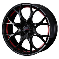 Weds(ウェッズ) NOVARIS ノヴァリス ピアノブラック/レッドライン 18インチ PCD114.3 5穴