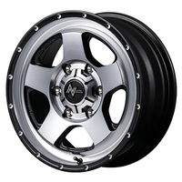 MID(マルカ) NITRO POWER ナイトロパワー セミグロススモーク/マシンドフェイス(SSM) 16インチ PCD139.7 6穴