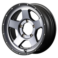 MID(マルカ) NITRO POWER ナイトロパワー セミグロススモーク/マシンドフェイス(SSM) 15インチ PCD139.7 5穴