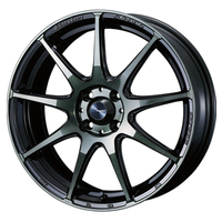 Weds(ウェッズ) WedsSport ウェッズスポーツ WBC(ウォースブラッククリアー) 17インチ PCD100.0 4穴
