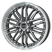 KYOHO(共豊) AME STEINER AME シュタイナー EMX ディープガンメタリック×ポリッシュ 15インチ PCD100.0 4穴