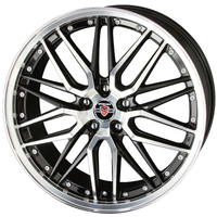 KYOHO(共豊) AME STEINER AME シュタイナー LMX ブラック×ポリッシュ 20インチ PCD114.3 5穴