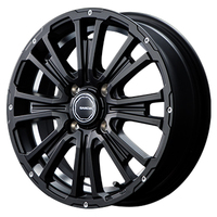 MID(マルカ) MID WHEELS SS REVOLVER KC(リボルバー) セミグロスブラック/アンダーカットDC 14インチ PCD100.0 4穴