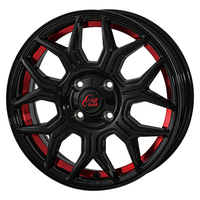 TreasureOne(トレジャーワン) CliffClimb クリフクライム ブラック・レッドアンダーカット 14インチ PCD100.0 4穴