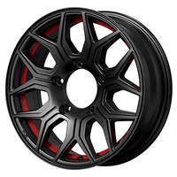 TreasureOne(トレジャーワン) CliffClimb クリフクライム TC-10M ブラック・レッドアンダーカット 16インチ PCD139.7 5穴