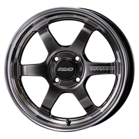 RAYS(レイズ) VOLK RACING ボルクレーシング TE37 KCR Progressive model(プログレッシブモデル) シャイニングブラックメタル/リムFDMC(HF) 16インチ PCD100.0 4穴