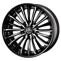 Weds(ウェッズ) Kranze クレンツェ Vierharm(ヴィルハーム) ブラック&バフ/ブラッシュド 20インチ PCD114.3 5穴