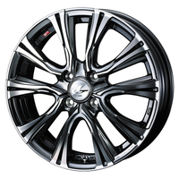 Weds(ウェッズ) LEONIS レオニス BMCMC(ブラックメタルコート/ミラーカット) 17インチ PCD100.0 4穴