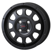 TreasureOne(トレジャーワン) WILD PORTER ワイルドポーター マットブラック 12インチ PCD100.0 4穴