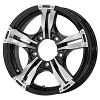 TreasureOne(トレジャーワン) WILD PORTER ワイルドポーター CROSS FIVE(クロス ファイブ) ブラックポリッシュ 16インチ PCD139.7 5穴