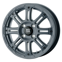 COSMIC(コスミック) X BLOOD エックス ブラッド XB01 セミグロスグレイ 14インチ PCD100.0 4穴