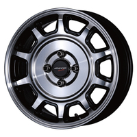 CRIMSON(クリムソン) HOKUTO Racing ホクトレーシング 零式S(ゼロシキ) ブラックポリッシュ 15インチ PCD100.0 4穴